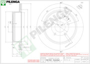 V889 PILENGA brzdový kotúč V889 PILENGA