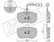 018.2 Sada brzdových destiček, kotoučová brzda fri.tech.