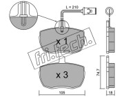 018.5 fri.tech. sada brzdových platničiek kotúčovej brzdy 018.5 fri.tech.