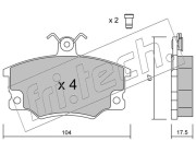 032.1 Sada brzdových destiček, kotoučová brzda fri.tech.