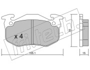 038.5 Sada brzdových destiček, kotoučová brzda fri.tech.