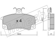 064.0 Sada brzdových destiček, kotoučová brzda fri.tech.