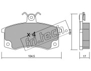 064.0 Sada brzdových destiček, kotoučová brzda fri.tech.