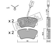 067.0 Sada brzdových destiček, kotoučová brzda fri.tech.