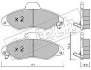 073.1 Sada brzdových destiček, kotoučová brzda fri.tech.