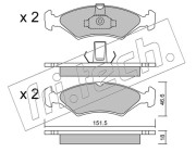 095.0 Sada brzdových destiček, kotoučová brzda fri.tech.