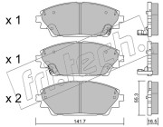 1008.0 Sada brzdových destiček, kotoučová brzda fri.tech.