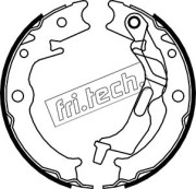 1027.007 Sada brzdových čelistí, parkovací brzda fri.tech.