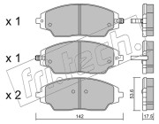 1032.0 Sada brzdových destiček, kotoučová brzda fri.tech.