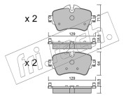 1037.0 Sada brzdových destiček, kotoučová brzda fri.tech.