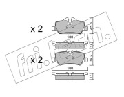 1038.0 Sada brzdových destiček, kotoučová brzda fri.tech.