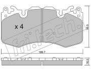 1048.0 Sada brzdových destiček, kotoučová brzda fri.tech.