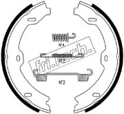 1052.134K Sada brzdových čelistí, parkovací brzda fri.tech.