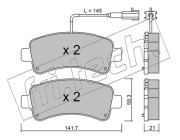 1057.0 Sada brzdových destiček, kotoučová brzda fri.tech.