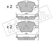 1061.0 Sada brzdových destiček, kotoučová brzda fri.tech.