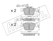 1101.0 Sada brzdových destiček, kotoučová brzda fri.tech.