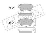 1108.0 Sada brzdových destiček, kotoučová brzda fri.tech.