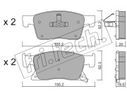 1115.0 Sada brzdových destiček, kotoučová brzda fri.tech.