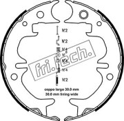 1115.316K fri.tech. sada brzd. čeľustí parkov. brzdy 1115.316K fri.tech.