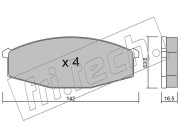 112.0 Sada brzdových destiček, kotoučová brzda fri.tech.