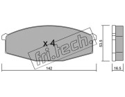 112.0 Sada brzdových destiček, kotoučová brzda fri.tech.