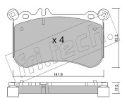 1133.0 Sada brzdových destiček, kotoučová brzda fri.tech.