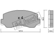 114.0 Sada brzdových destiček, kotoučová brzda fri.tech.