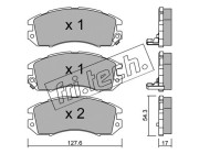 137.0 fri.tech. sada brzdových platničiek kotúčovej brzdy 137.0 fri.tech.
