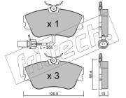 167.1 Sada brzdových destiček, kotoučová brzda fri.tech.