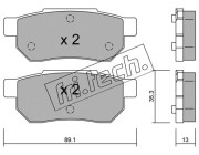 173.0 Sada brzdových destiček, kotoučová brzda fri.tech.