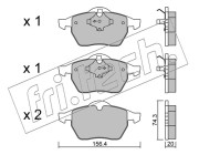 188.1 Sada brzdových destiček, kotoučová brzda fri.tech.