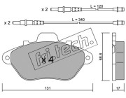 192.0 Sada brzdových destiček, kotoučová brzda fri.tech.