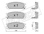 213.0 Sada brzdových destiček, kotoučová brzda fri.tech.