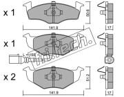 215.3 Sada brzdových destiček, kotoučová brzda fri.tech.