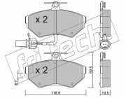 224.2 Sada brzdových destiček, kotoučová brzda fri.tech.