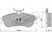 226.1 Sada brzdových destiček, kotoučová brzda fri.tech.