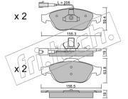 229.0 Sada brzdových destiček, kotoučová brzda fri.tech.