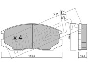 230.1 Sada brzdových destiček, kotoučová brzda fri.tech.