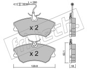 231.0 Sada brzdových destiček, kotoučová brzda fri.tech.