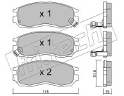 233.0 Sada brzdových destiček, kotoučová brzda fri.tech.