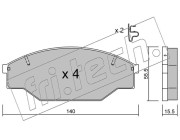 236.0 Sada brzdových destiček, kotoučová brzda fri.tech.