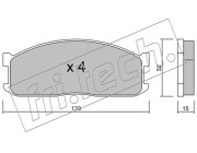 241.0 Sada brzdových destiček, kotoučová brzda fri.tech.