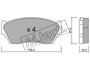 255.0 Sada brzdových destiček, kotoučová brzda fri.tech.