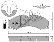 271.0 Sada brzdových destiček, kotoučová brzda fri.tech.