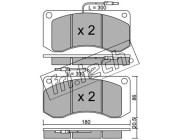 281.0 fri.tech. sada brzdových platničiek kotúčovej brzdy 281.0 fri.tech.
