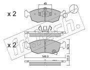 283.5 Sada brzdových destiček, kotoučová brzda fri.tech.