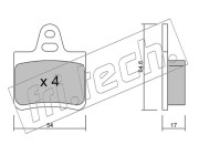 293.0 Sada brzdových destiček, kotoučová brzda fri.tech.