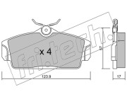 314.0 Sada brzdových destiček, kotoučová brzda fri.tech.