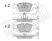 321.0 Sada brzdových destiček, kotoučová brzda fri.tech.