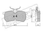 326.0 Sada brzdových destiček, kotoučová brzda fri.tech.